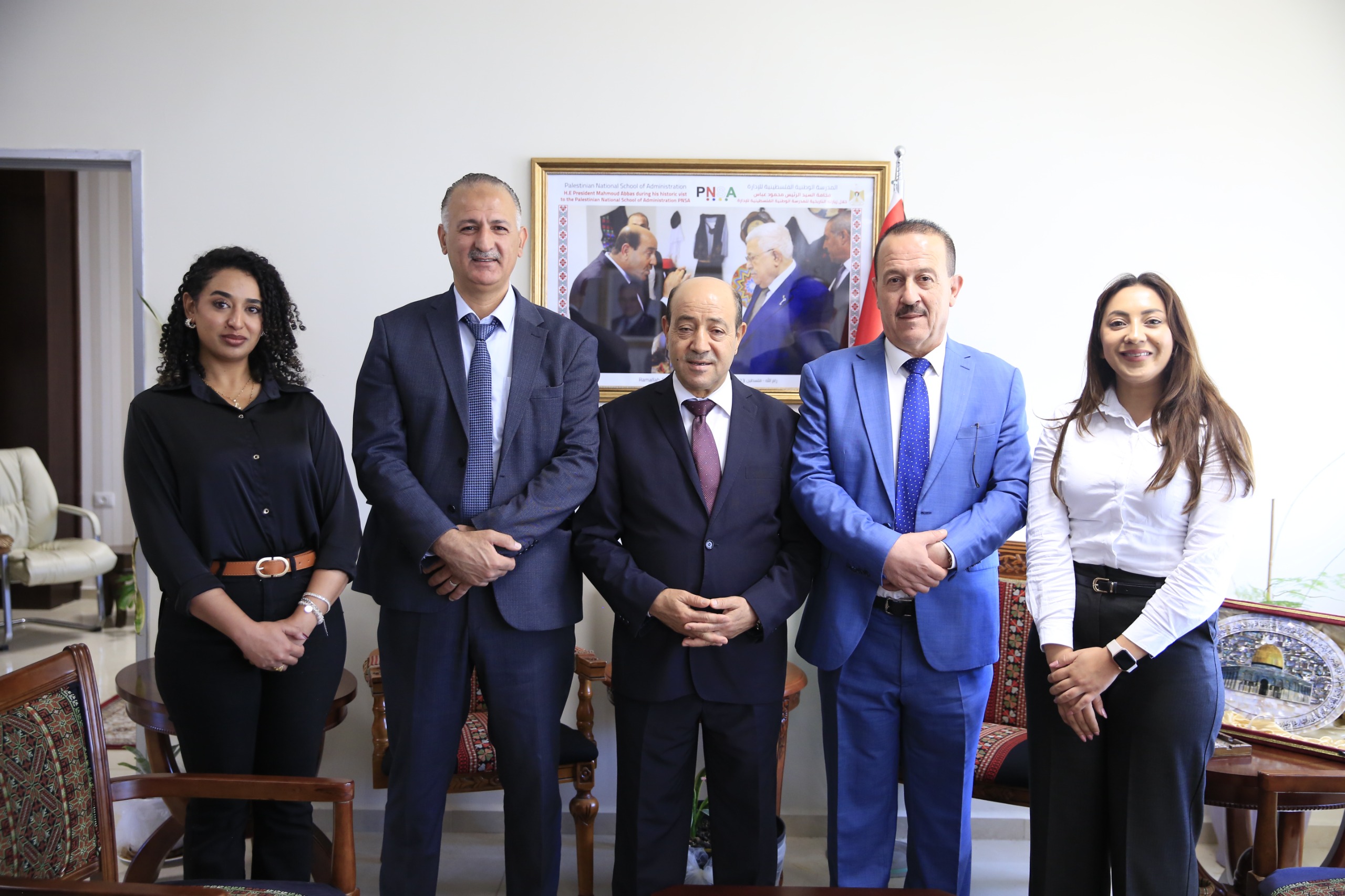 المعهد المصرفي الفلسطيني والمدرسة الوطنية الفلسطينية للإدارة يبحثان آفاق التعاون المشترك